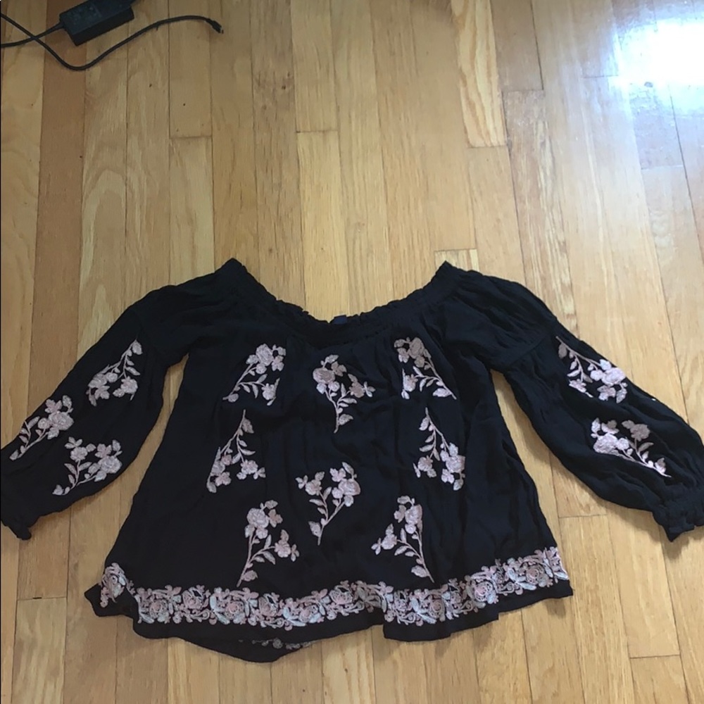 Floral off the shoulder top